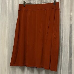Eileen Fischer Elegant Rust Skirt